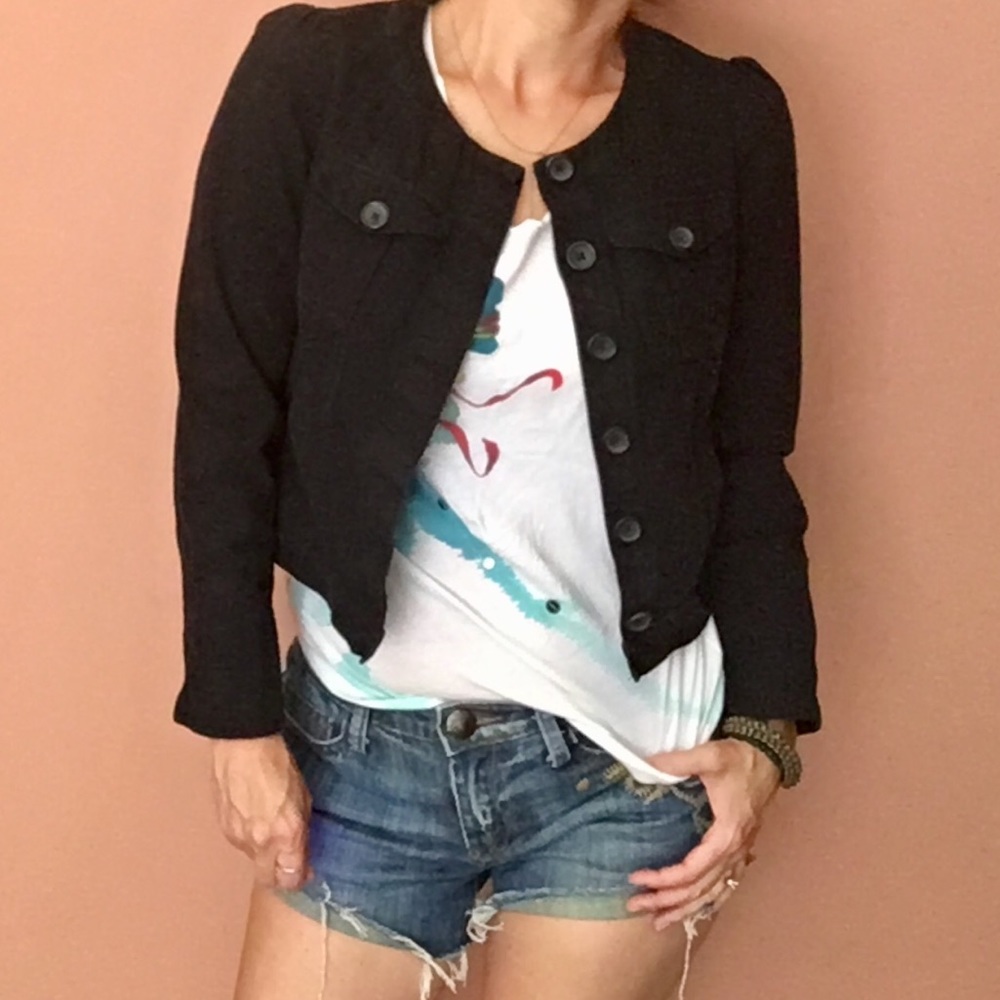Banana Republic Black Jacket Petite Small
